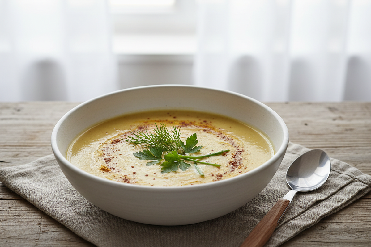Blomkålsuppe med krydder