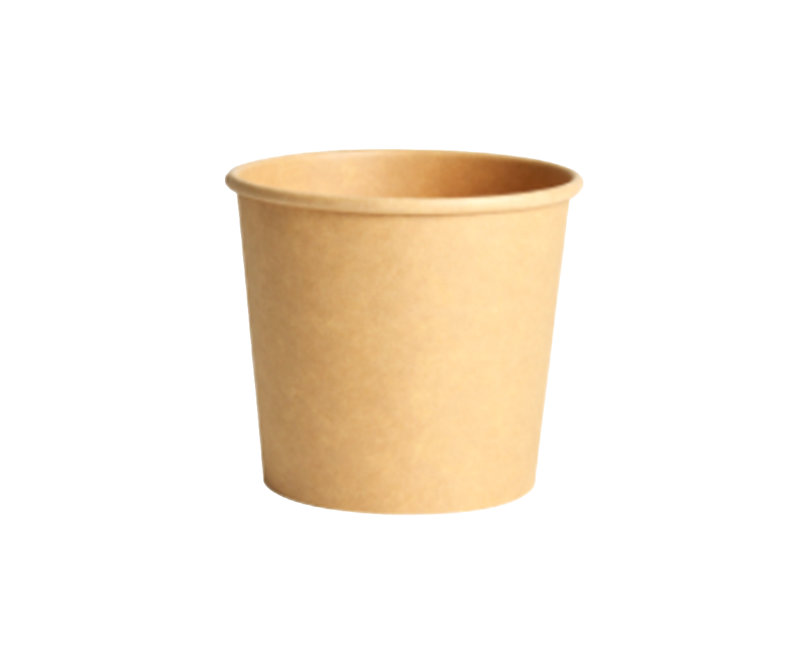 Kraft-Papier Suppen-Becher
