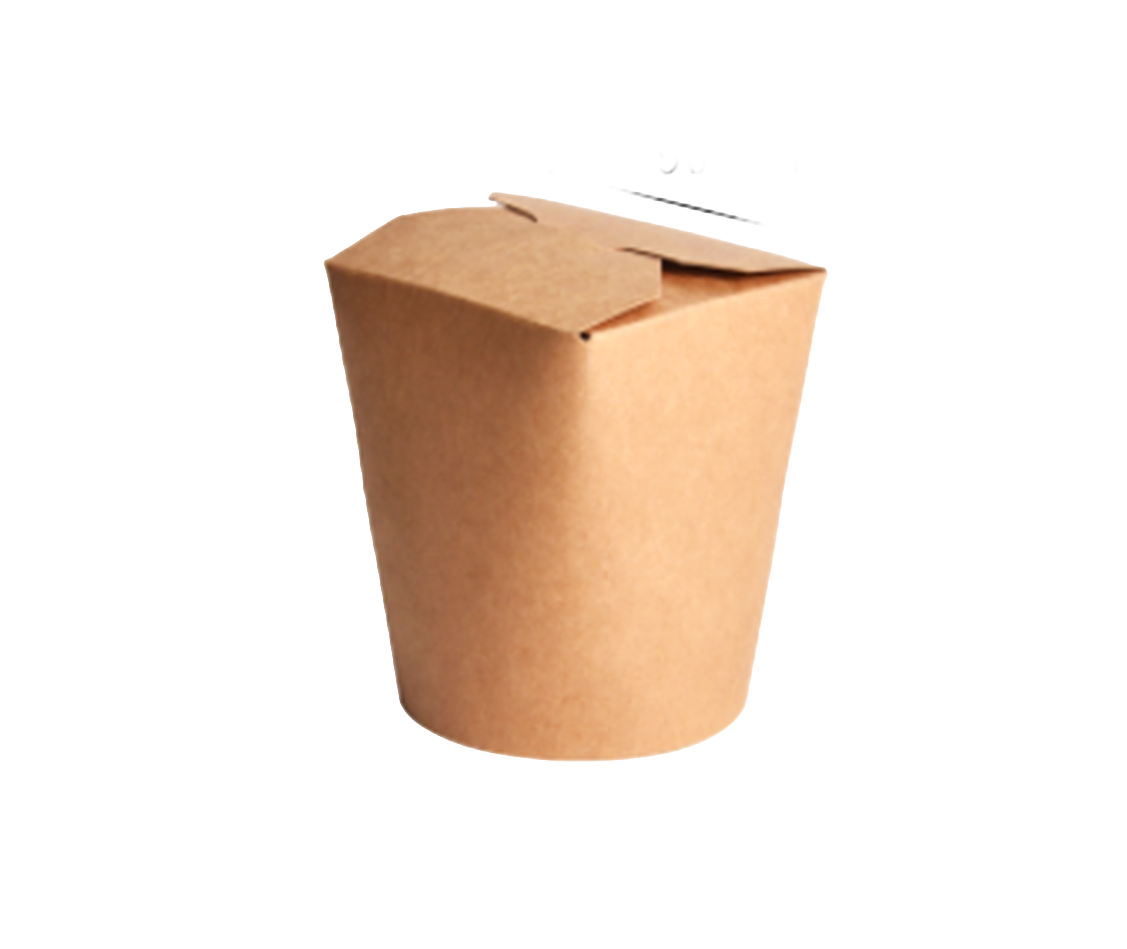 Kraft-Papier Nudel- Kebab Box