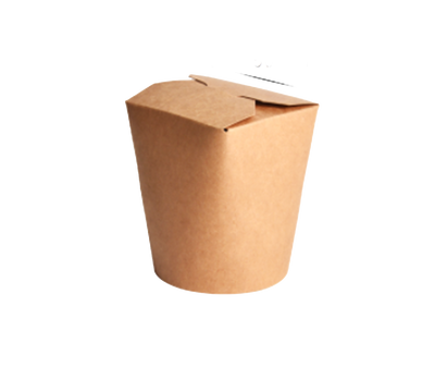 Kraft-Papier Nudel- Kebab Box