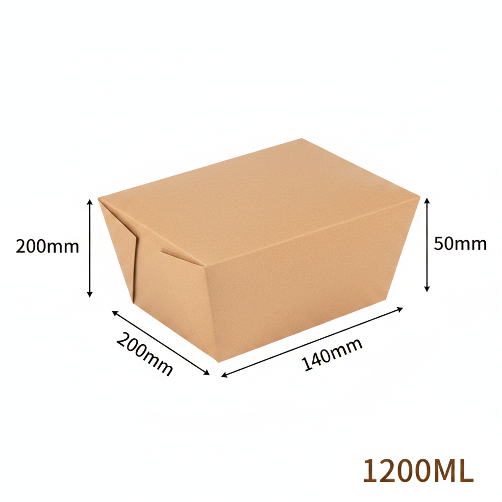 Kraft paper take-away box 1200ml