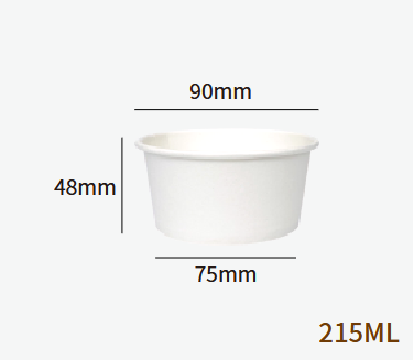 Papier-Eisbecher 280ml – 5B (Ø90×74mm, H:64mm)