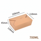 Kraft-Papier Take-Away Box 700ml
