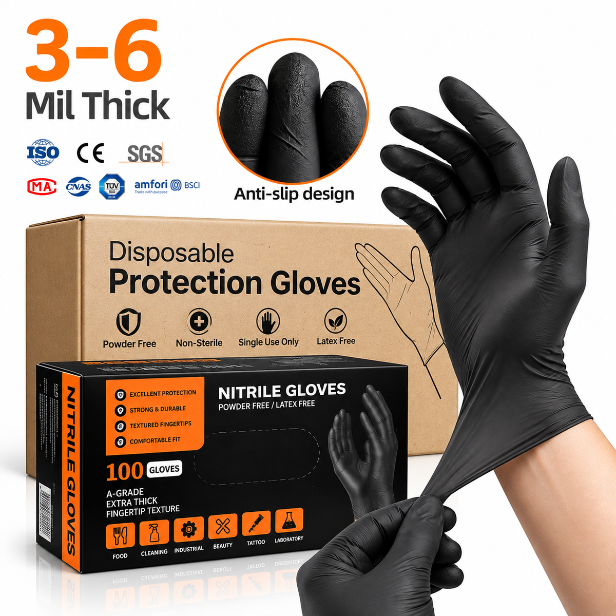 Einweg Nitril Handschuhe