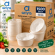 Pappschalen mit Deckel – 1500 Stück, 250–1500 ml