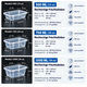 Rechteckige Frischhalteboxen mit Deckel – 500–1000 ml, transparent
