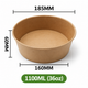 Kraftpapier-Schale 1100 ml / 36 oz