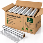Aluminiumfolie 55 m × 45 cm × 14 µm – reißfest und hitzebeständig