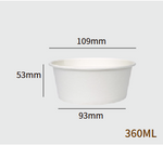Paper ice cream cup 600ml – H53 (Ø112×90mm, H:53mm)