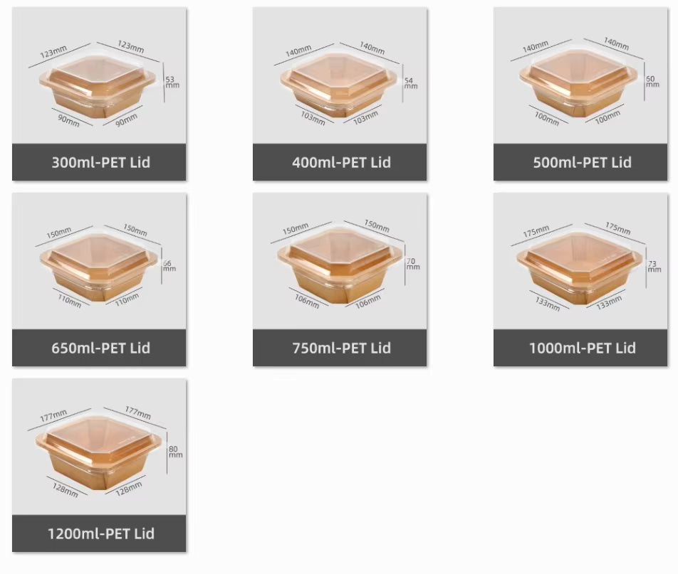 Octagonal Bowl – Kraft Paper Disposable Bowl