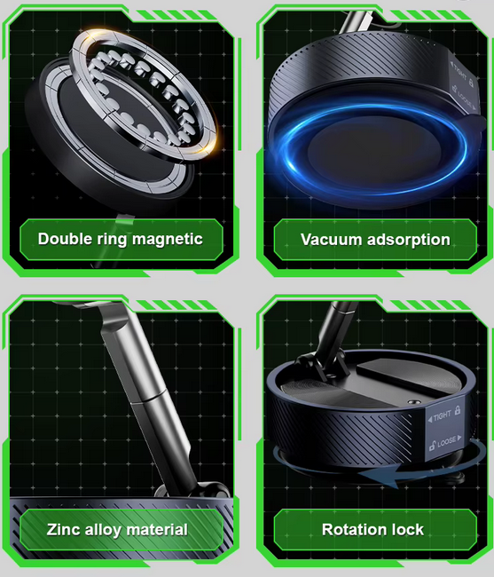 Magnetische Handyhalterung Vakuum-Magnethaltebügel