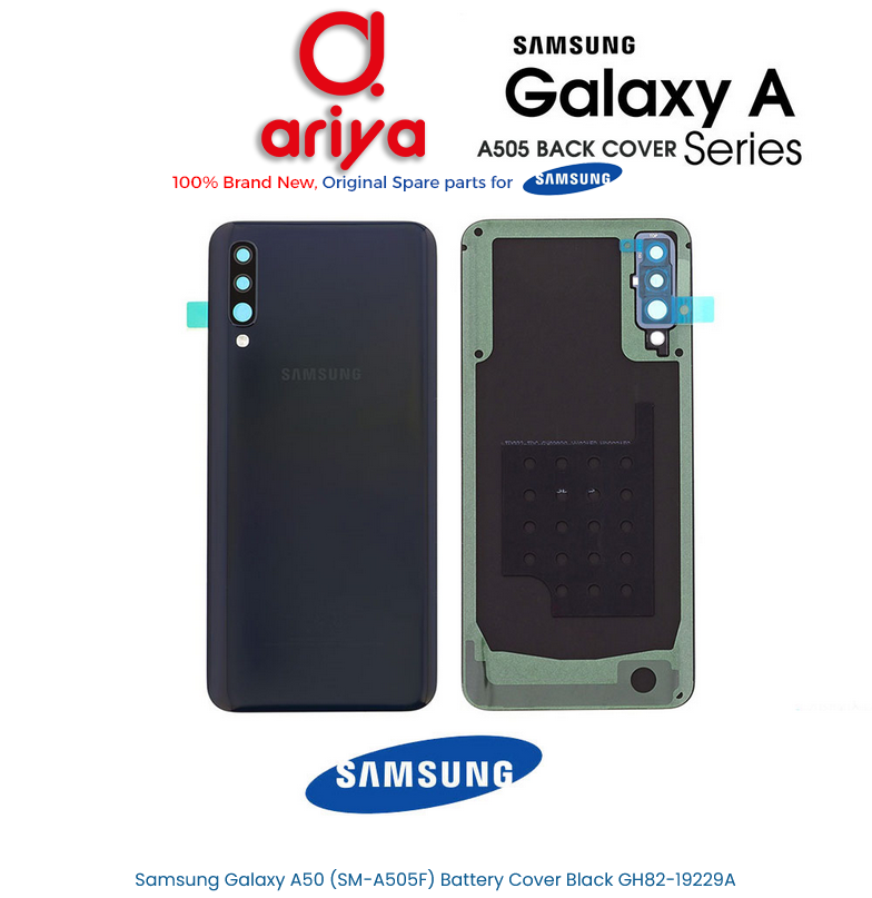 Samsung Galaxy A50 SM-A505F Akkudeckel Schwarz GH82-19229A