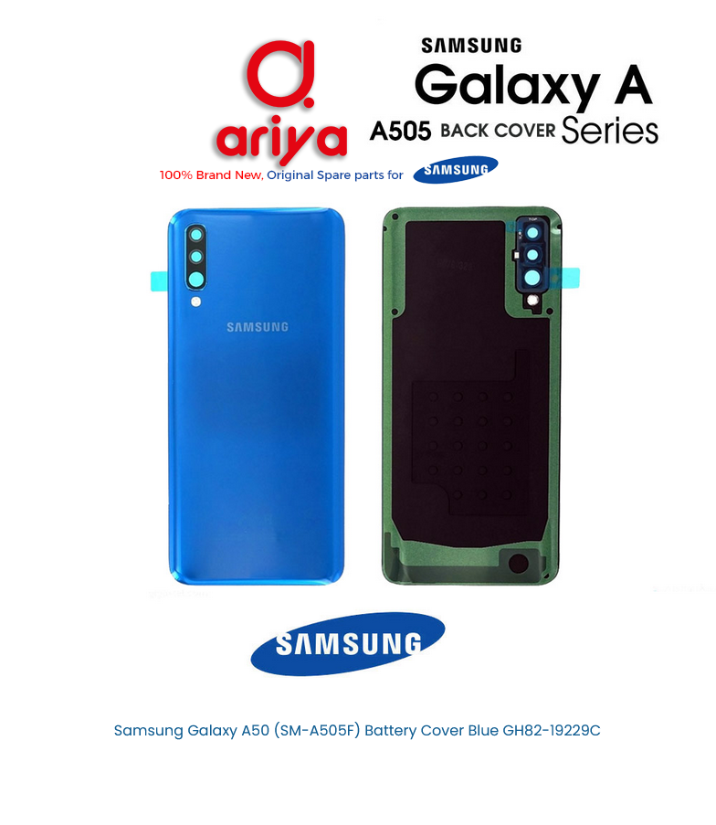 Samsung Galaxy A50 SM-A505F Akkudeckel Blau GH82-19229C