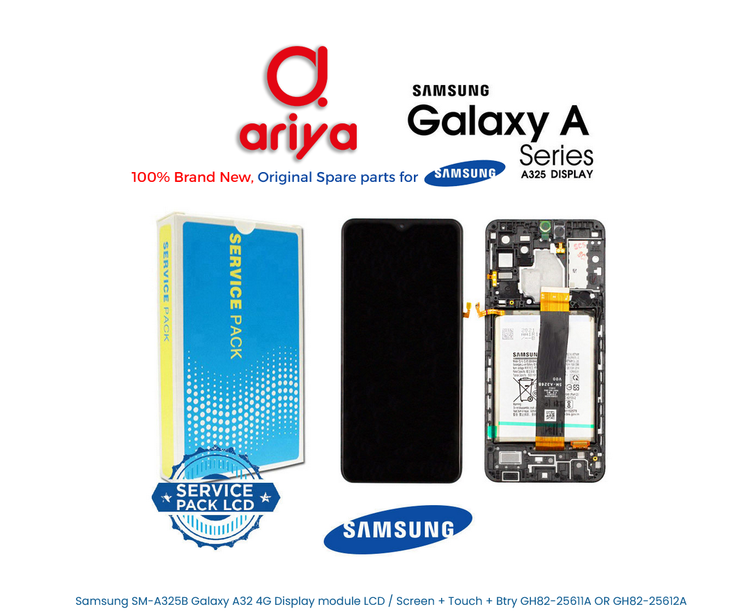 Samsung Galaxy A32 4G SM-A325B Display LCD Screen Touch Akku Schwarz