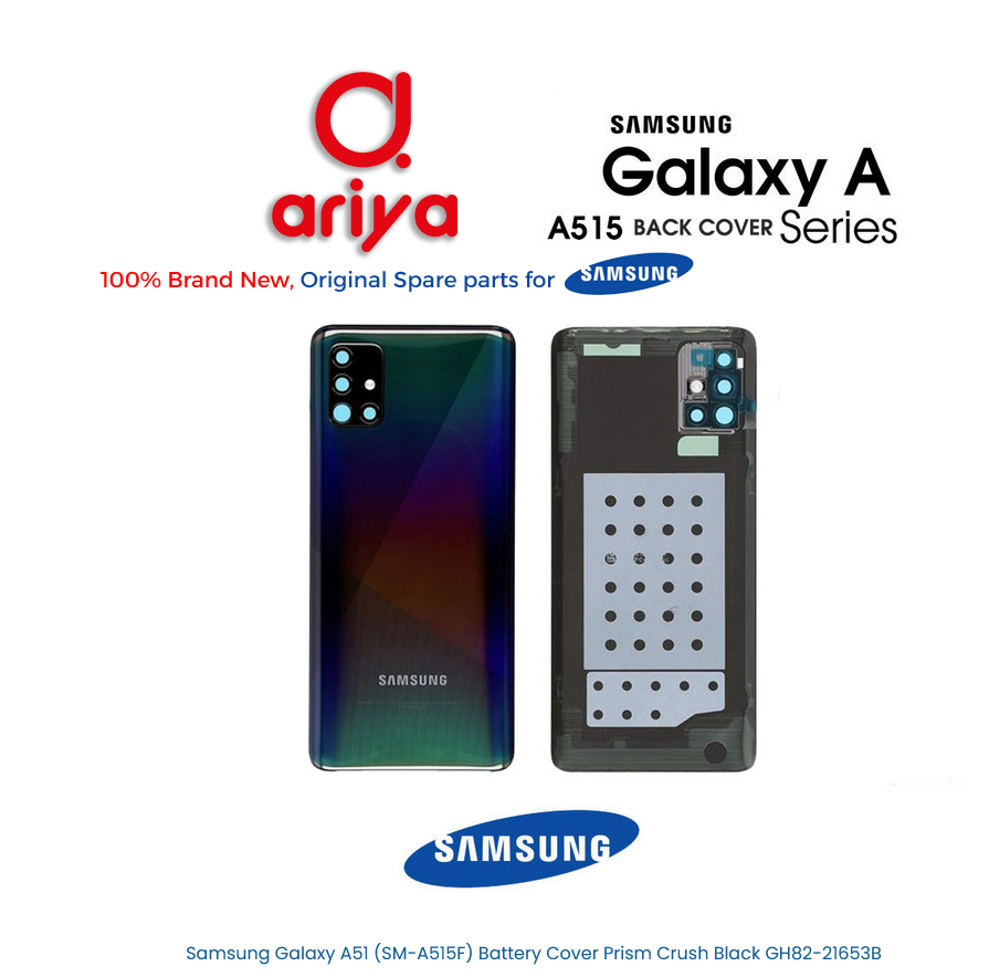 Samsung Galaxy A51 SM-A515F Akkudeckel Prism Crush Black GH82-21653B