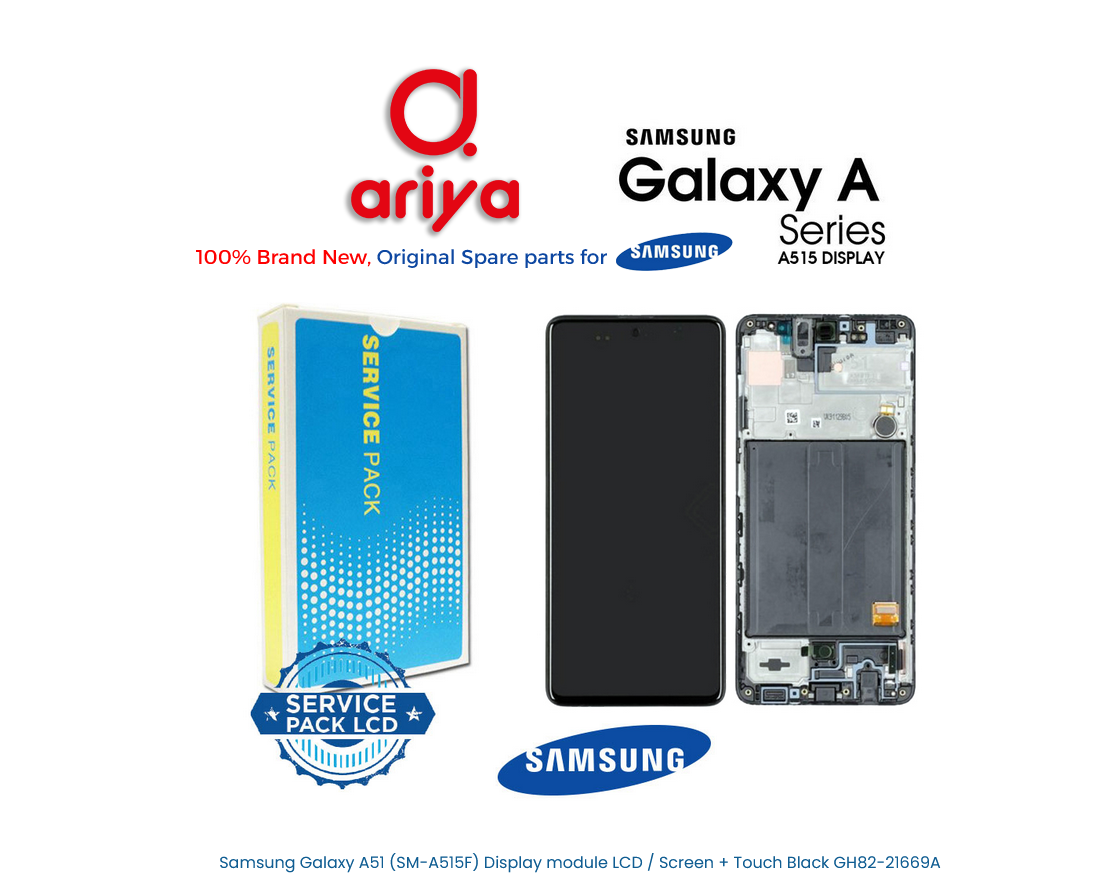 Samsung Galaxy A51 SM-A515F Display LCD Screen Touch Schwarz GH82-21669A