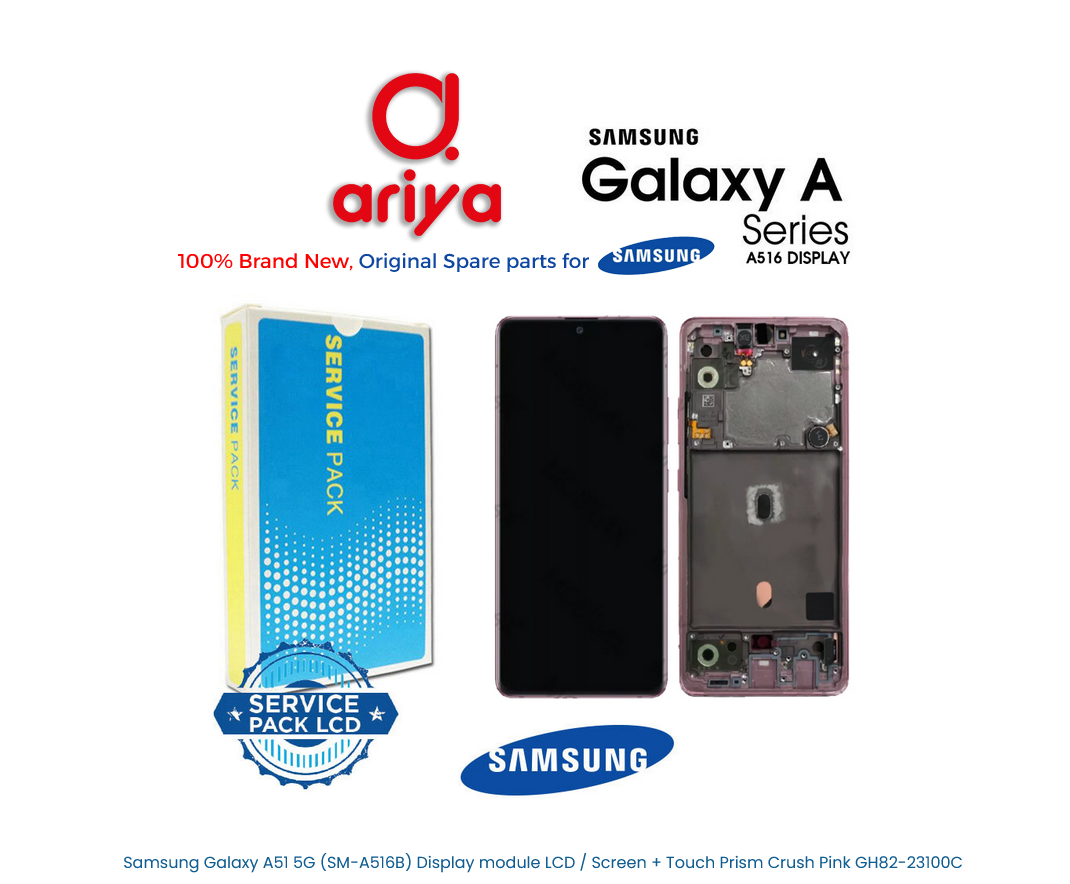 Samsung Galaxy A51 5G SM-A516B Display LCD Screen Touch Prism Crush Pink GH82-23100C