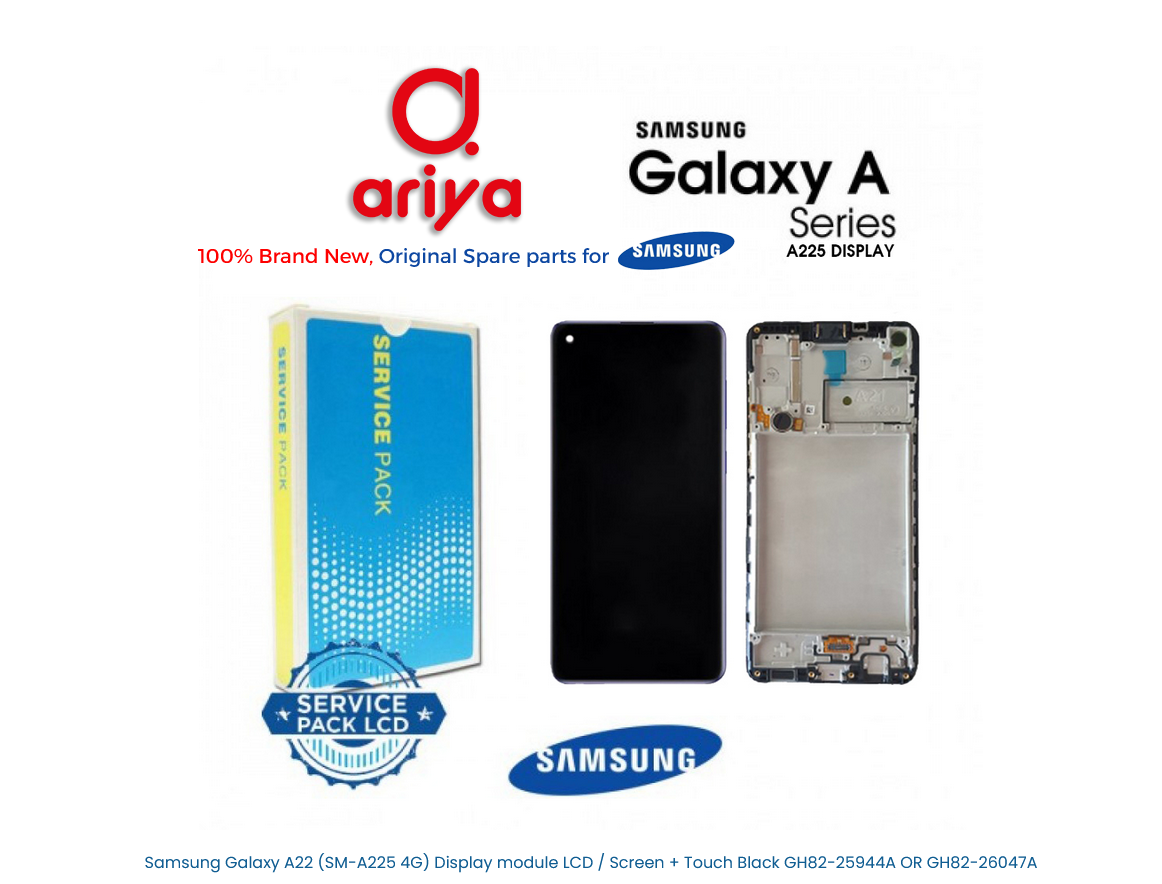 Samsung Galaxy A22 4G SM-A225F Display LCD Screen Touch Schwarz GH82-25944A