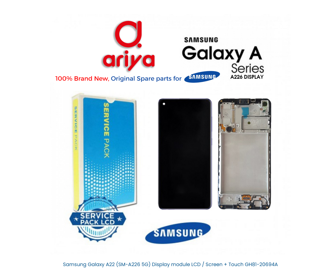 Samsung Galaxy A22 5G SM-A226B Display LCD Screen Touch Schwarz GH81-20694A