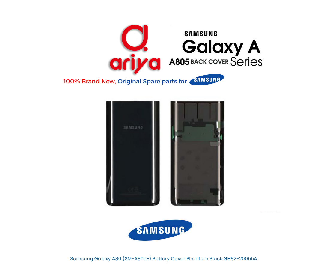 Samsung Galaxy A80 SM-A805F Akkudeckel Phantom Black GH82-20055A