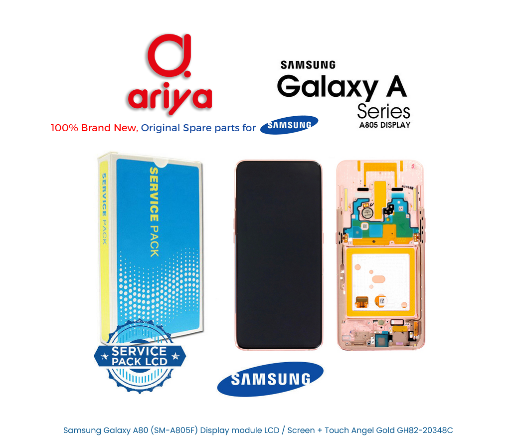 Samsung Galaxy A80 SM-A805F Display LCD Screen Touch Angel Gold GH82-20348C