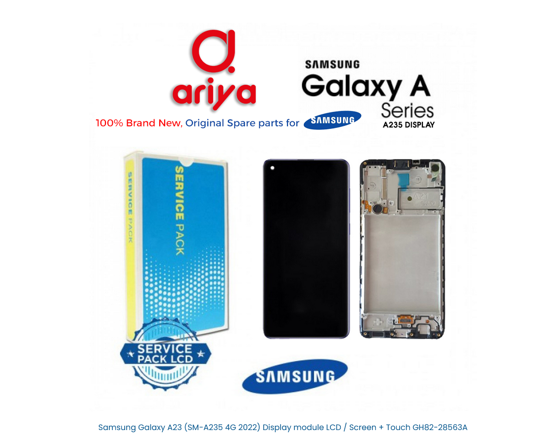 Samsung Galaxy A23 4G 2022 SM-A235F Display LCD Screen Touch Schwarz GH82-28563A