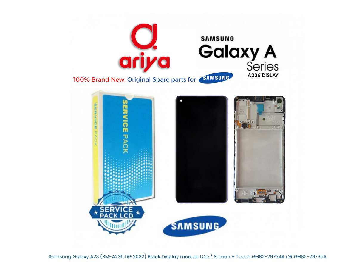 Samsung Galaxy A23 5G 2022 SM-A236B Display LCD Screen Touch Schwarz GH82-29734A