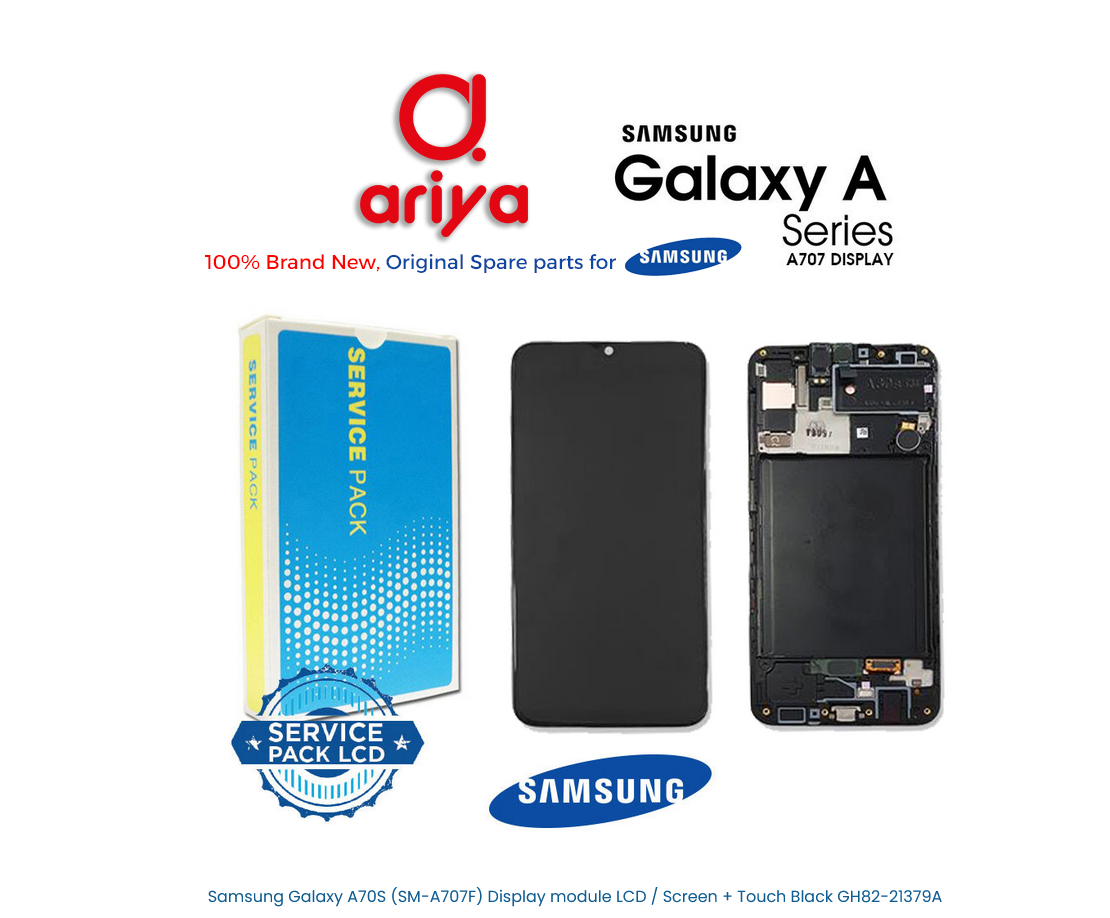 Samsung Galaxy A70S SM-A707F Display LCD Screen Touch Schwarz GH82-21379A