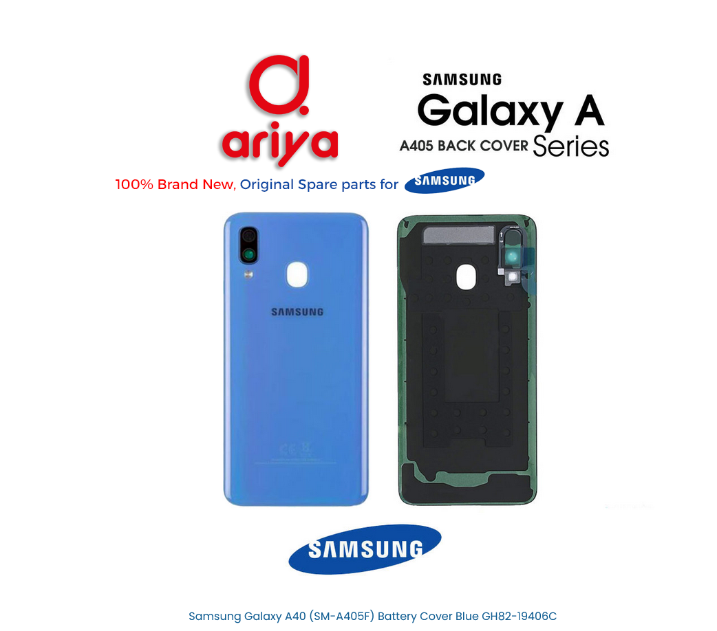 Samsung Galaxy A40 SM-A405F Akkudeckel Blau GH82-19406C