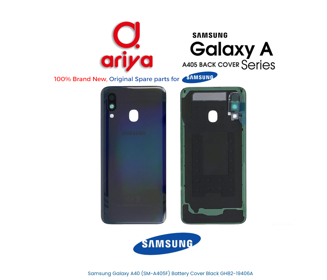 Samsung Galaxy A40 SM-A405F Akkudeckel Schwarz GH82-19406A
