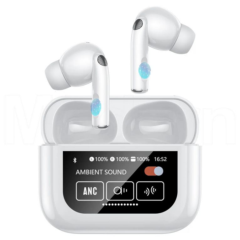 Kabellose In-Ear-Kopfhörer ANC ENC Touchscreen Weiß