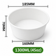 Kraftpapier-Schale 1300 ml / 45 oz Weiß