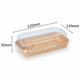 Kraft-Papier Sushi-Box mit PET-Deckel 220×139mm